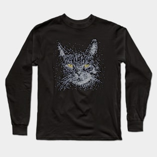 Fiber Optic Cat Long Sleeve T-Shirt